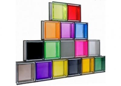 barevné luxfery - výroba barevných luxfer,  barevné luxfery do interiéru, průhledné a matné barevné luxfery